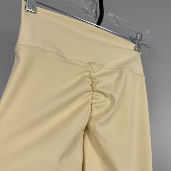 Daisy Street Active Dsy St Leggings Yoga Pants Size 8 US Small New Light Yellow - Picture 7 of 10